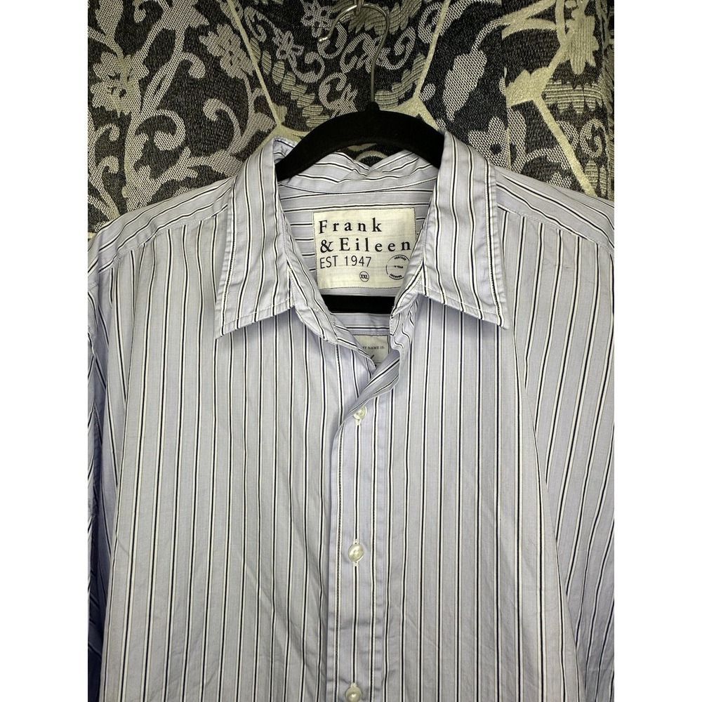 Frank And Eileen 'PAUL' XXL 100% Cotton light Purple Mens Long Sleeve